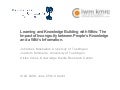 Learning and Knowledge building with wikis: The Impact of Incongruity between People’s Knowledge and a Wiki’s Information.