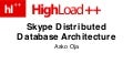 Moskva Architecture Highload