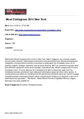 Most contagious 2014 new york
