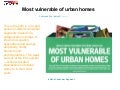 Most Vulnerable Of Urban Homes