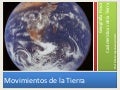Movimientos de  la tierra en el espacio