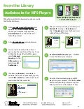 Audiobooks from the Library: for MP3 players