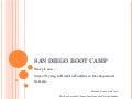Marion Pines San Diego Boot Camp 2009