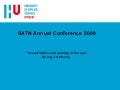 “Classification and ranking in Europe” by Mr Hans Hoving