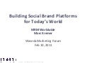 Building Social Brand Platforms for Today&rsquo;s World