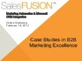 Case Studies in integrating Marketing Automation with Dynamics CRM