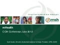 CCIH 2012 Conference, Breakout 4, Kyle Duarte, Technological Innovations in International Health: mHealth