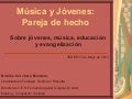 Música y jóvenes