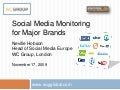 Social Media Monitoring for Major Brands