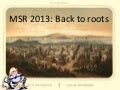 MSR 2013 Announcement