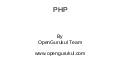 OpenGurukul : Language : PHP