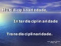 Multidiciplinariedade, Interdisciplinaridade E Transdisciplinaridade