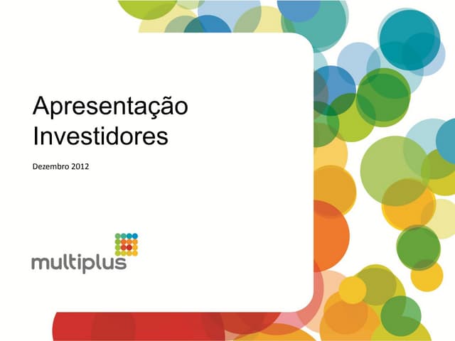 Apresentação Investidores - Dezembro