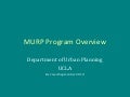 Master of Urban Planning Program Overview
