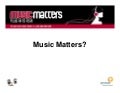 Music Matters Consumer Survey 2009