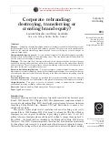 Corporate rebranding: impact on brand equity