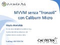 MVVM senza fronzoli con Caliburn.Micro