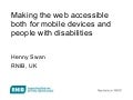 Web and mobile accessibility