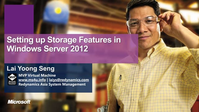 Setting up Storage Features in Windows Server 2012