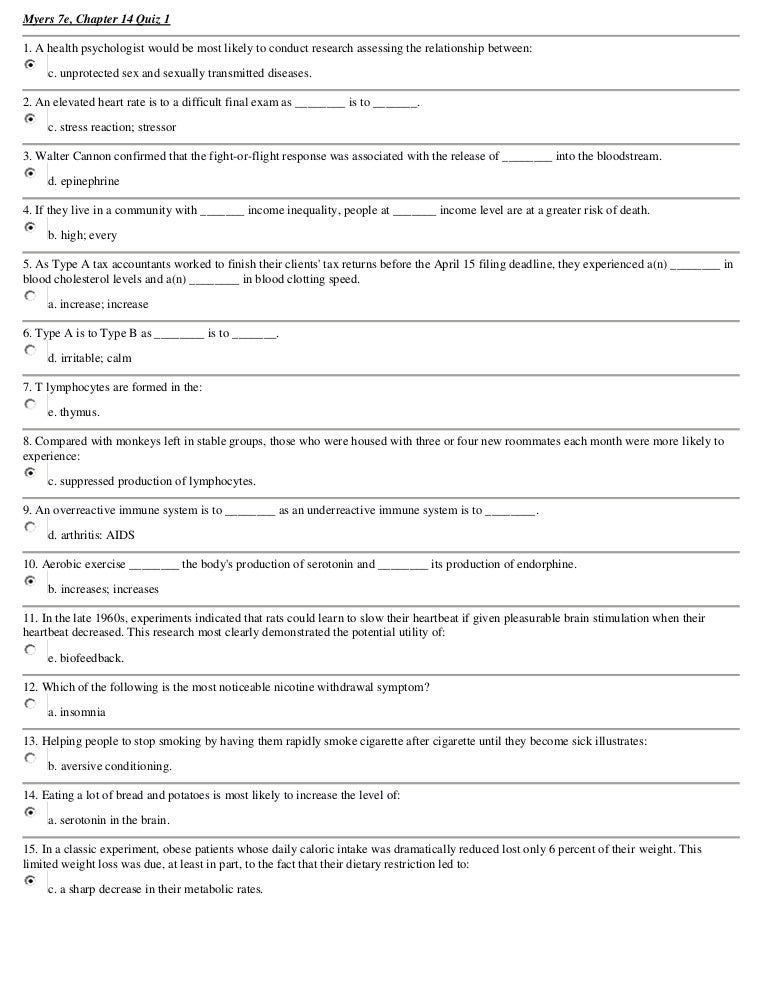 Ap Psychology Chapter 14 Psychological.