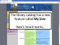 My Lists - Classic Catalog