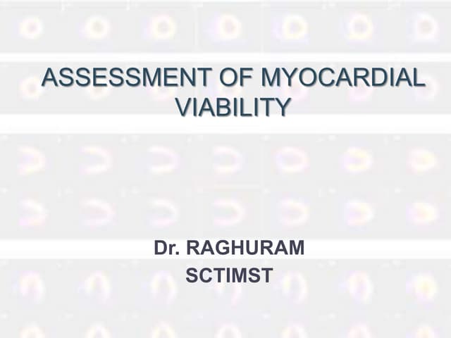 Myocardial viability