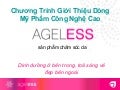 Mỹ phẩm Ageless bằng tiếng Việt