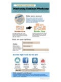 My seminar workshop infographic