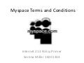 Myspace Terms And Conditions