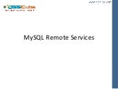 MySQL Services by OSSCube - A Globa...