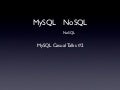 MySQLでNoSQL - アメーバピグでのNoSQLの実例