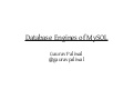 Mysql engines