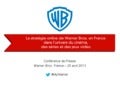 La stratégie online de Warner Bros. France dans l'univers du cinéma, des séries et des jeux vidéo