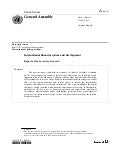 International financial system and development -  Report of the Secretary-General