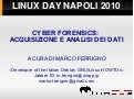 Cyber Forensics - Acquisizione e analisi dei dati