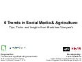 Trends in Social Media & Agriculture