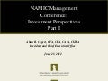 NAMIC Management Conference, June 25, 2012