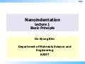 Nano Indentation Lecture1