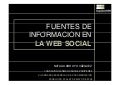 Fuentes de información en la web social