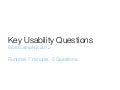 Key Usability Questions – Nathaniel Flick