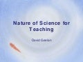 Nature of science for teaching