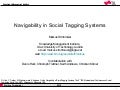 On the Navigability of Social Tagging Systems