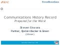 Communications History Record, Steven Skwara, Partner, Epstein Becker & Green
