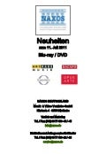 DVD-Neuheiten Juli 2011 (Im Vertrieb der NAXOS Deutschland GmbH)