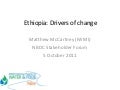 Ethiopia water sector: Drivers of change