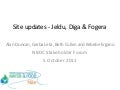 NBDC site updates: Jeldu, Diga and Fogera 