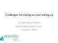 Challenges for scaling out and scaling up rainwater management practices