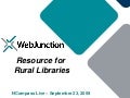 NCompass Live: WebJunction: Resource for Rural Libraries