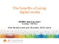 Benefits of using digital media for training