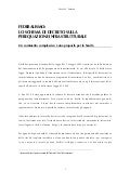 Nc Salerno, Federalismo e Perequazione infrastrutturale (commento allo schema di decreto)